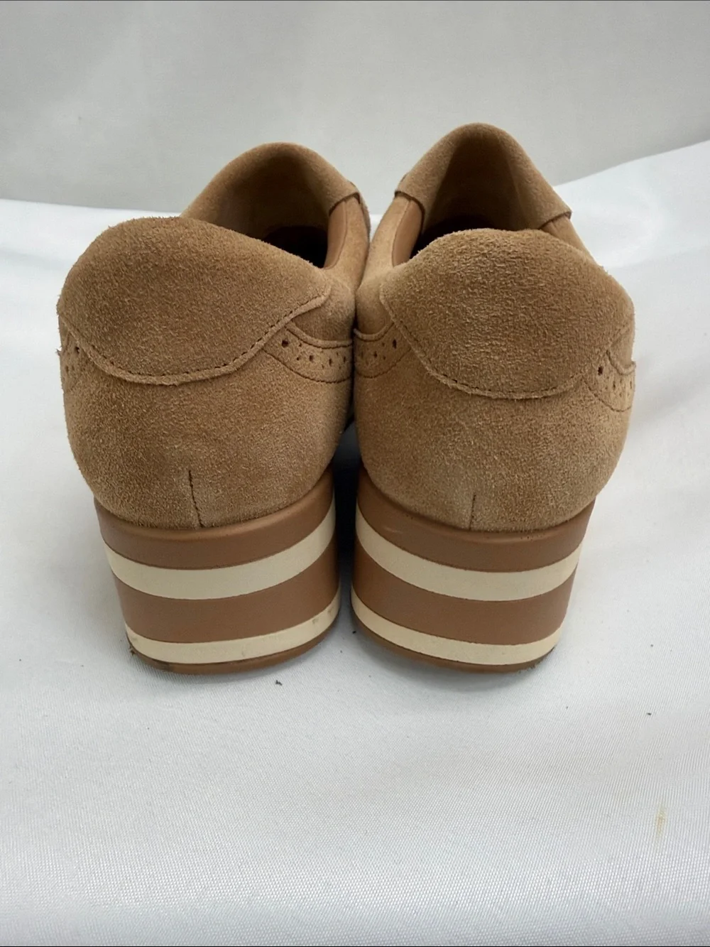 Dolce Vita Tan Suede Fringe Loafer Sneakers